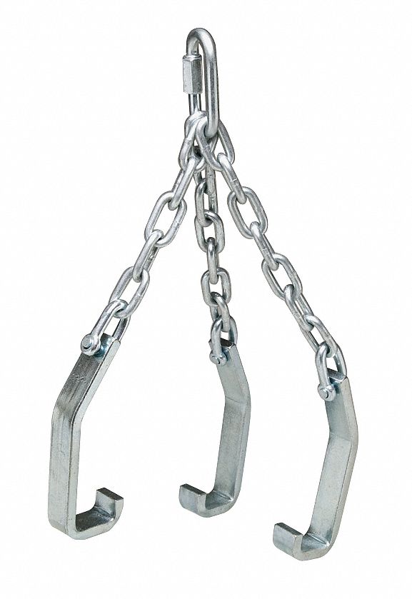 ALLEGRO Grate Lifting Adapter, 600 lb Capacity, Steel, Yellow, Includes