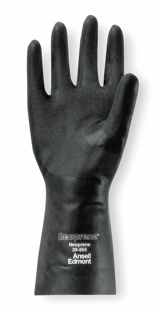 ANSELL Chemical Resistant Gloves, 9, Glove Materials Neoprene, 1 PR 5T31329865 Grainger