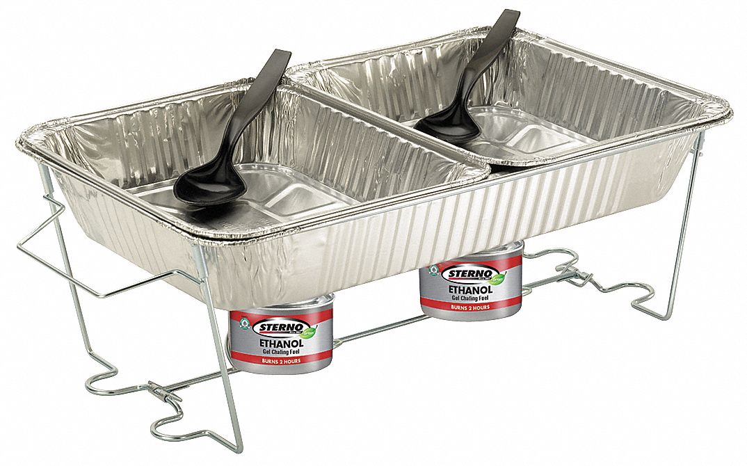 STERNO Chafer Set, 12 3/4x20 3/4, PK4 5UDT470120 Grainger