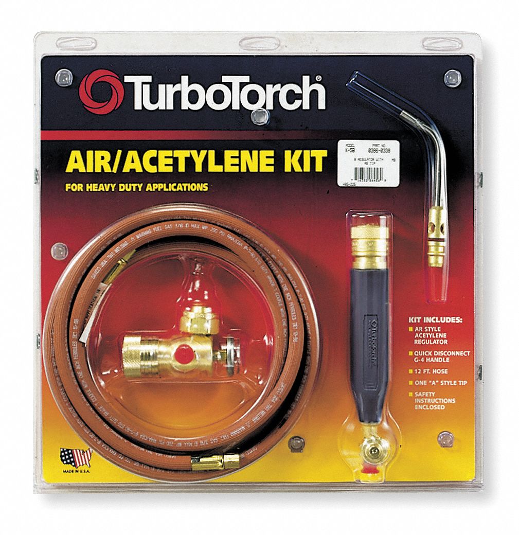 TURBOTORCH Swirl Torch Kit, Acetylene, Manual 5UX2003860338 Grainger