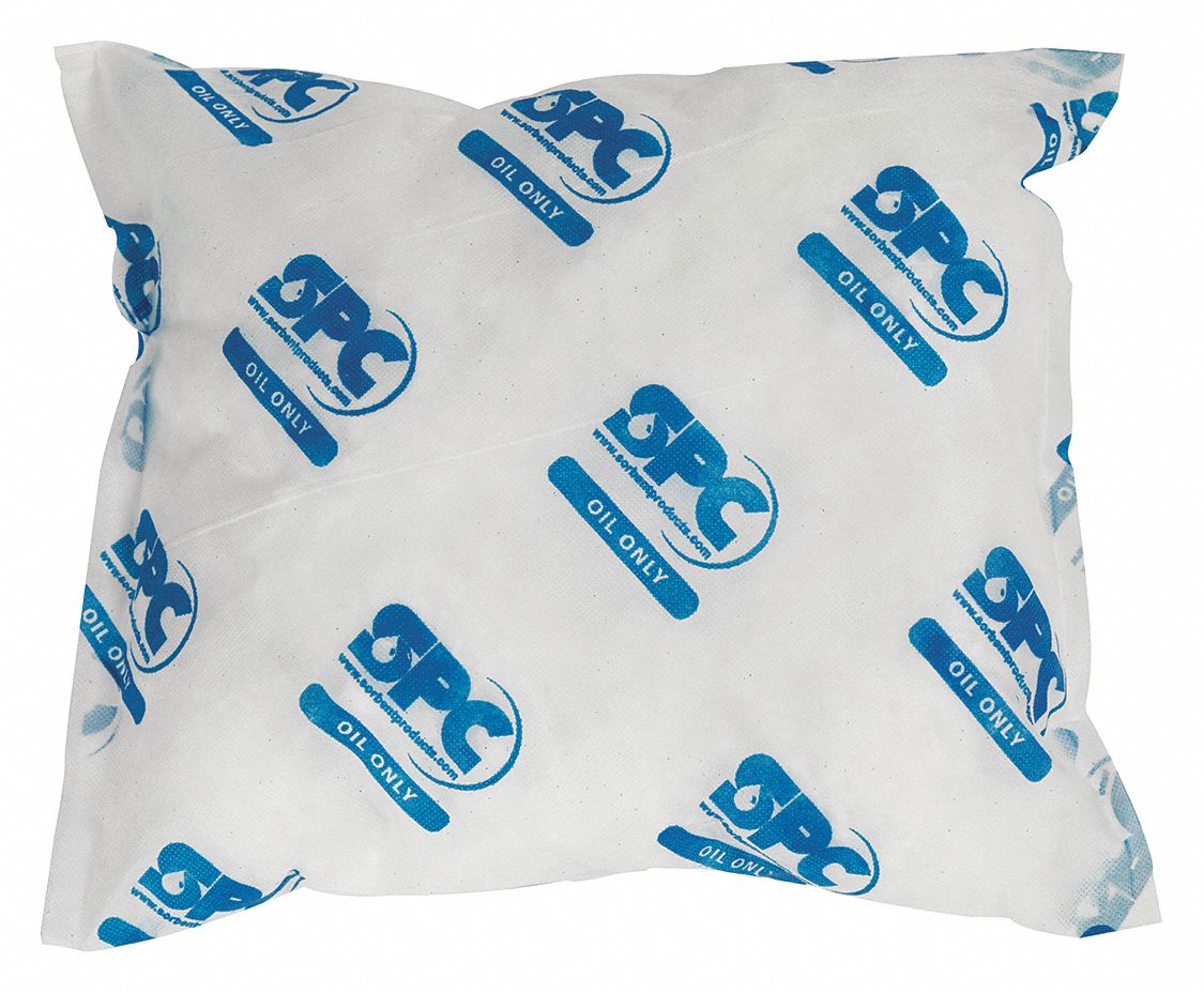 Polypropylene Absorbent Pillow, Fluids Absorbed: Oil Only / Petroleum, 18