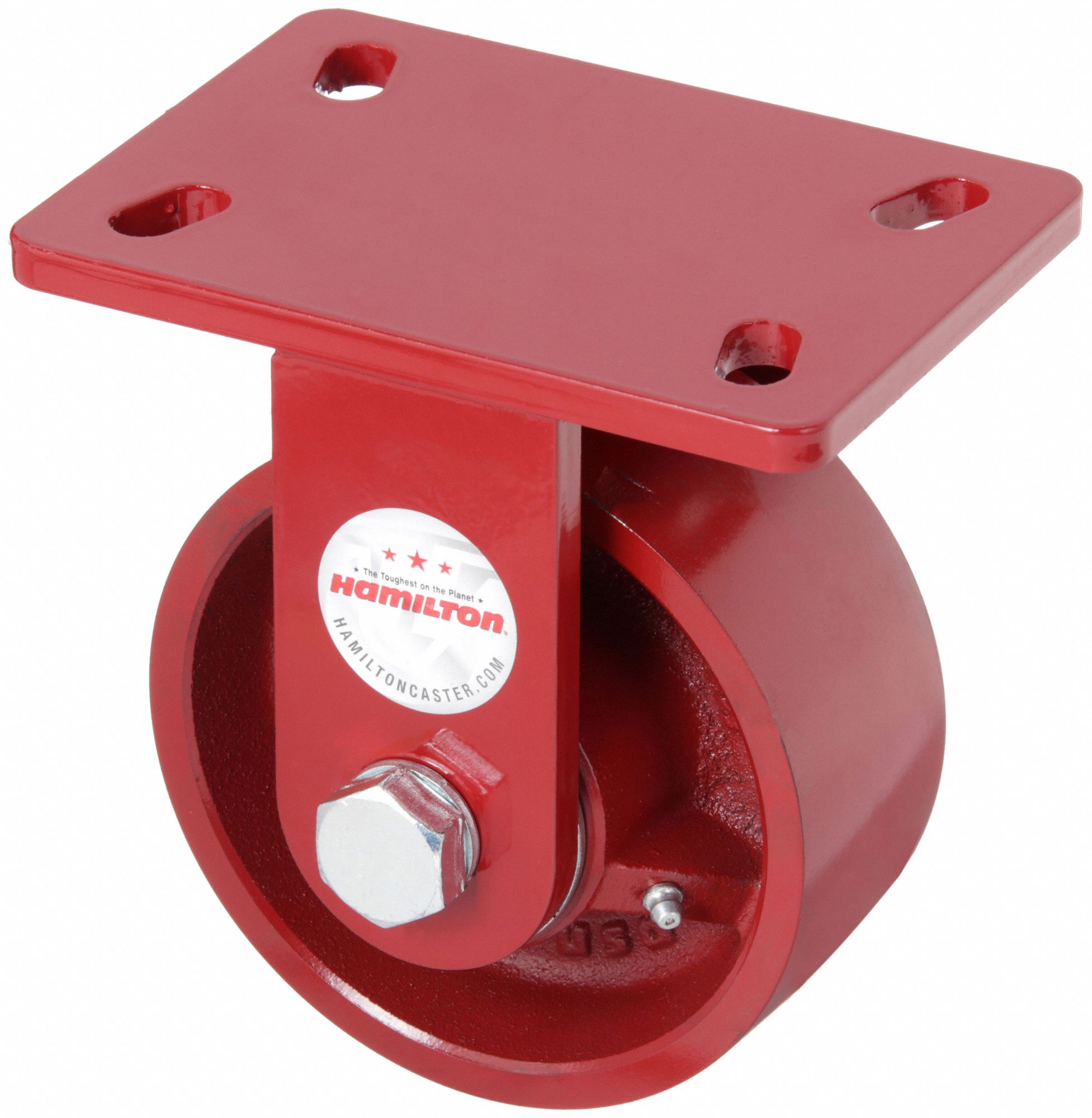 HAMILTON 6 In Wheel Dia 2200 Lb Standard Plate Caster 5VG15 R FM