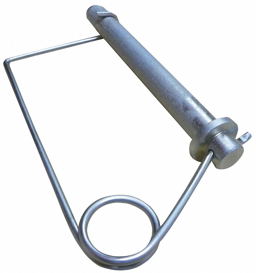 Fabory Safety Pin Coiled Tension Snap Steel C1018 And C1065 Zinc 34 In Pin Dia 5vv10 