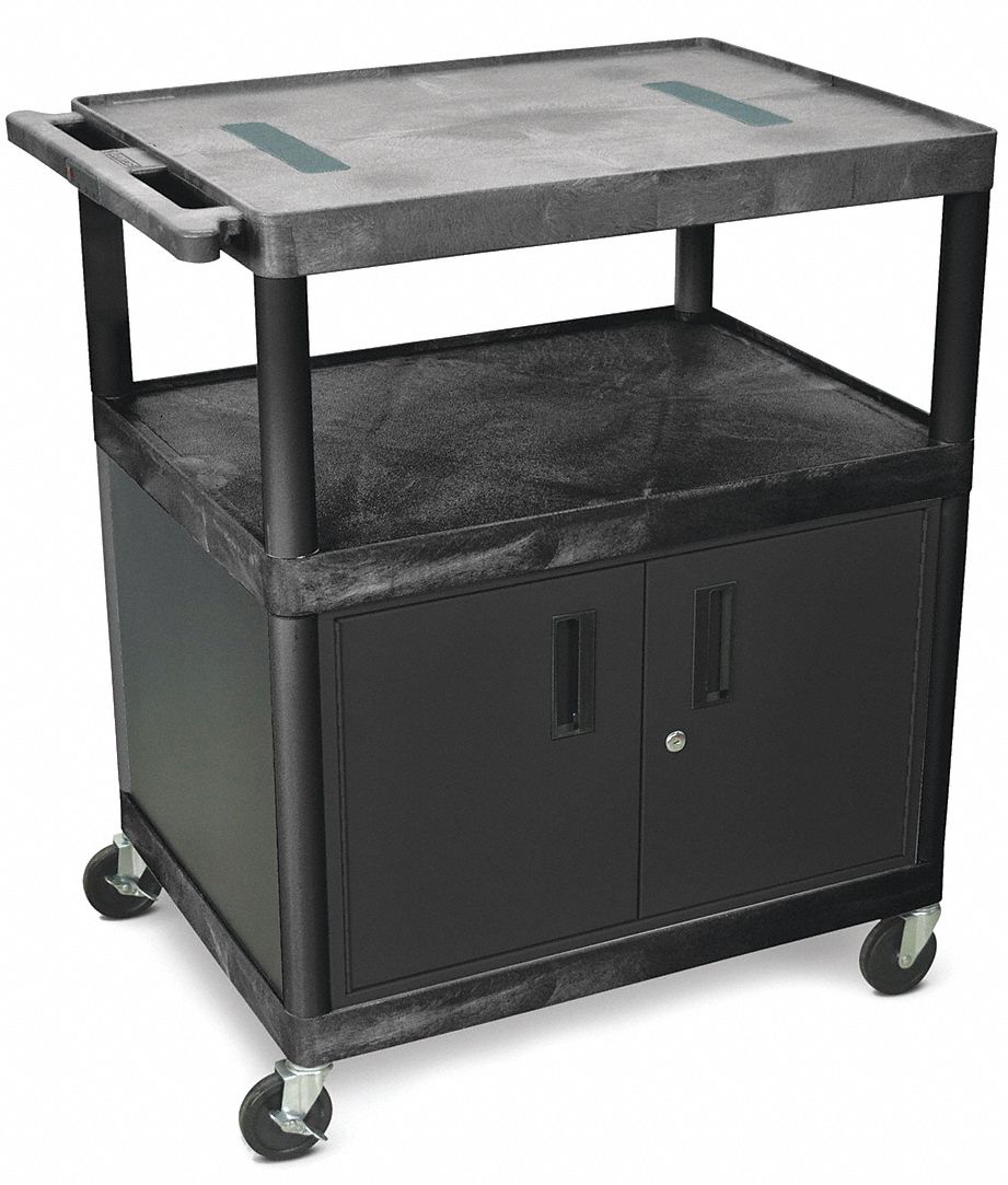 GRAINGER APPROVED Mobile Workbench 24 In. W, Black 5WCV8