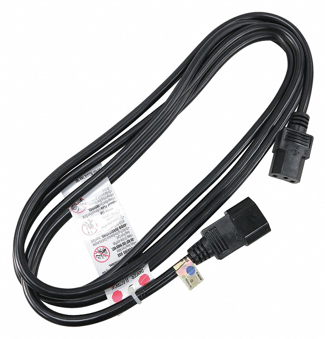 GRAINGER APPROVED Power Cord, 18 AWG, Number of Conductors 3, PVC