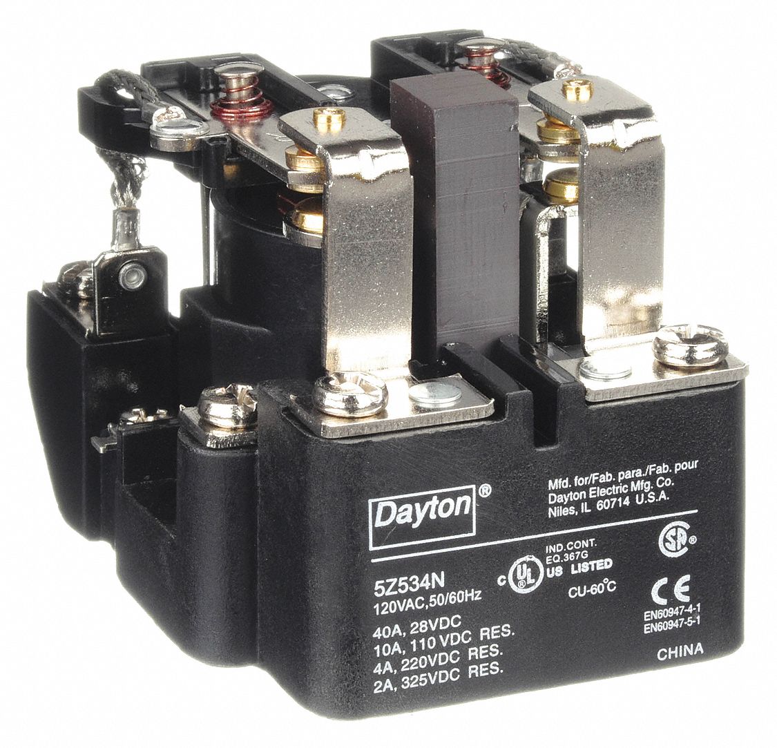 Dayton Surface Mounted V Ac Open Power Relay Z Z Grainger