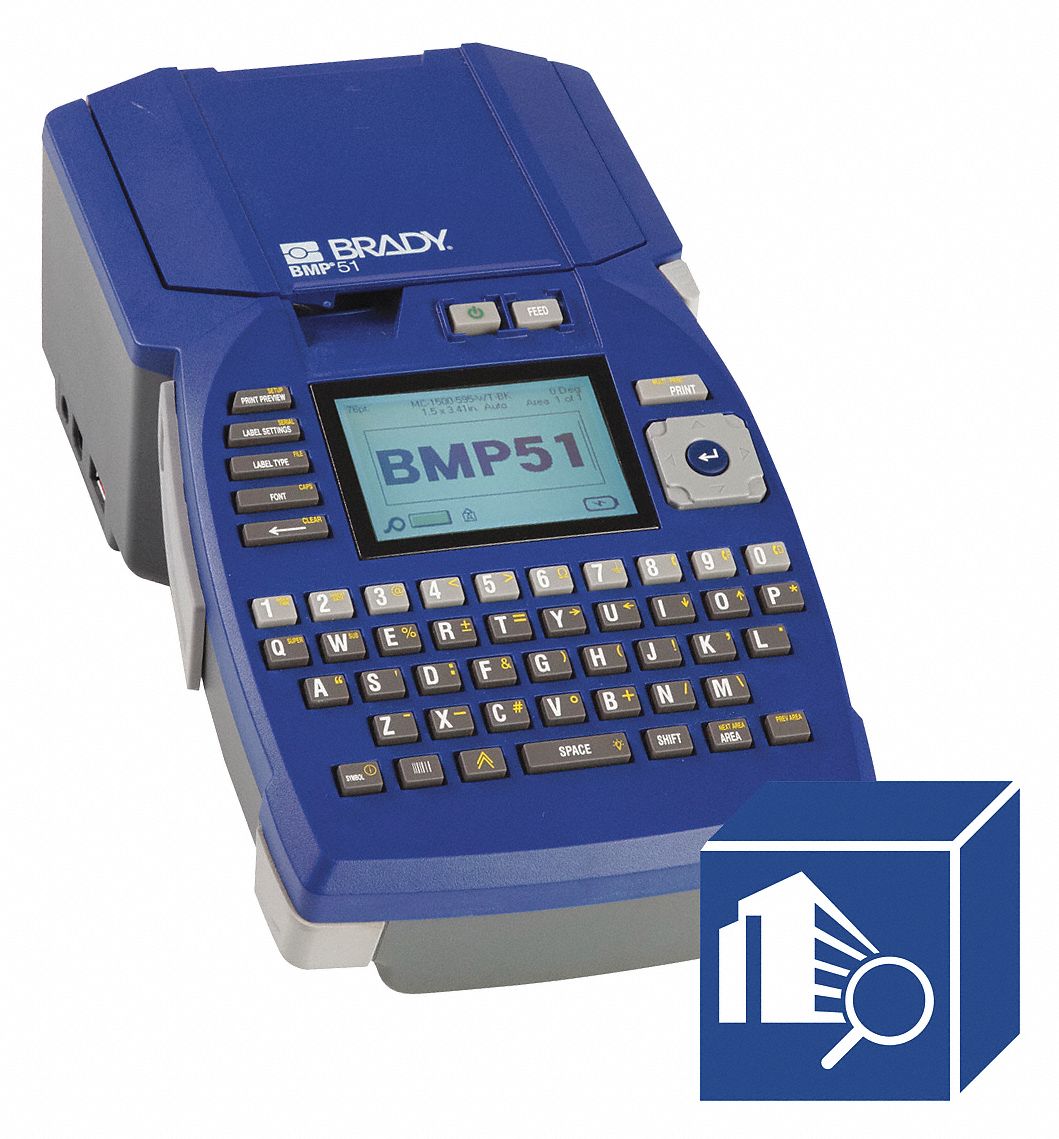 BRADY Label Printer, Barcode Printer Type Mobile, Printer Brand Brady