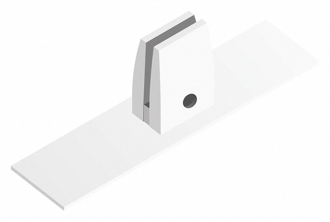 USA SEALING Brackets for Plastic Dividers, DoubleSided Tape