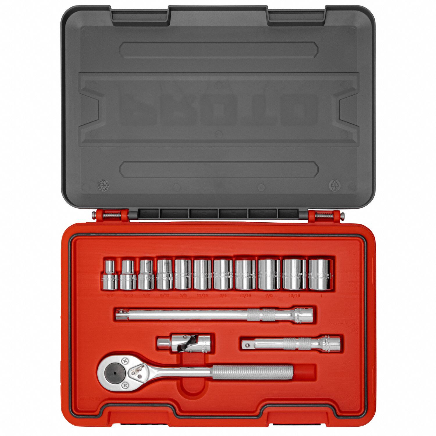 PROTO 1 2 In Drive Size 15 Pieces Socket Set 60ML08 J54115S Grainger