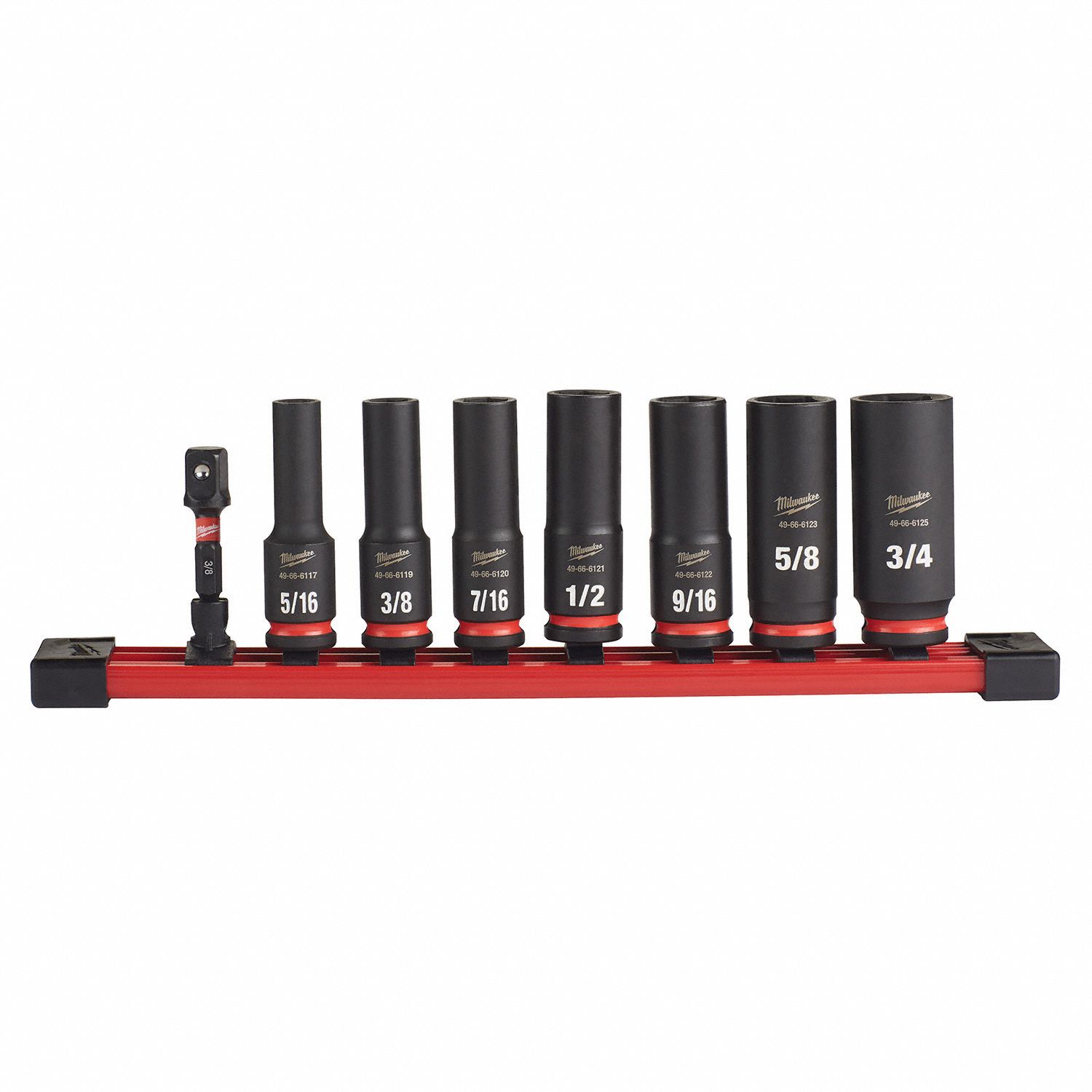 Milwaukee Impact Socket Set Steel Black Phosphate In Impact