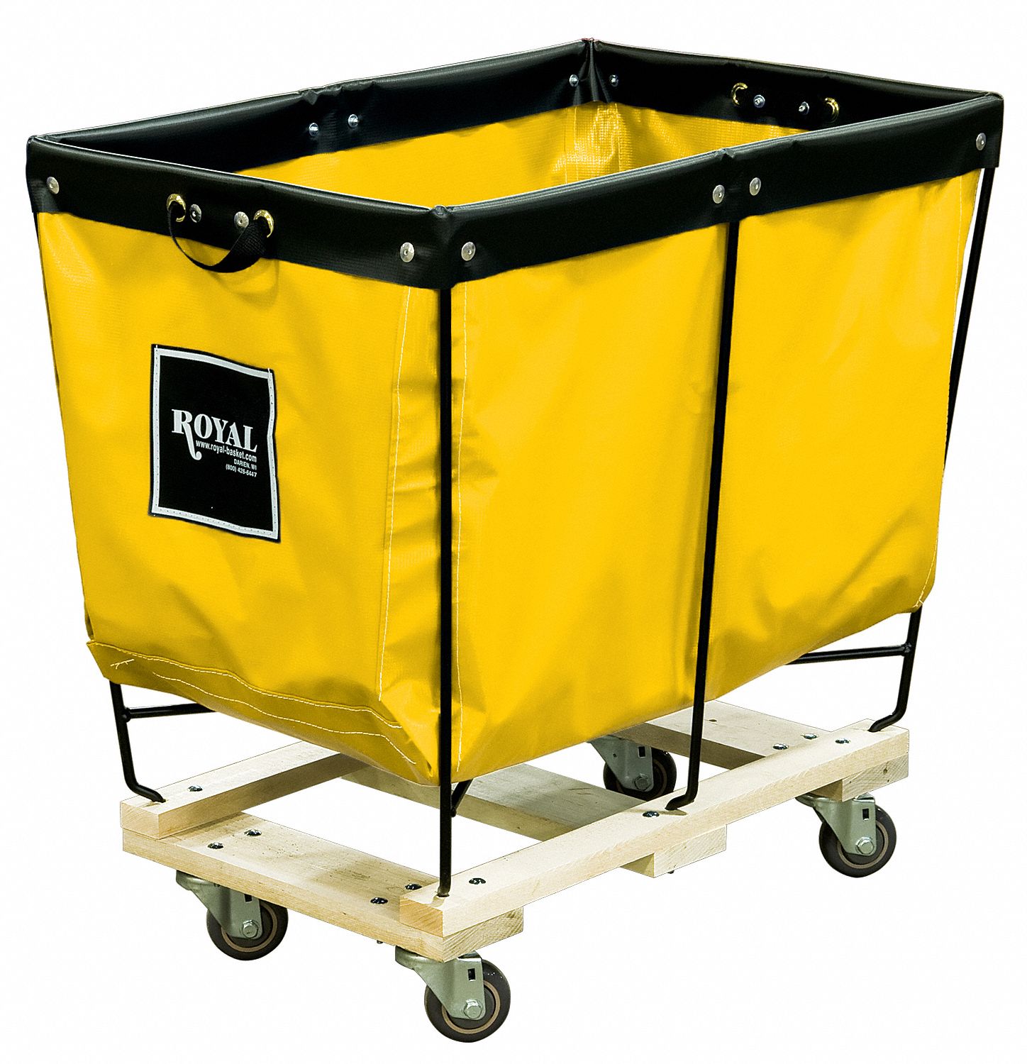ROYAL BASKET TRUCK Elevated Tall Basket Truck, Vinyl, 7.1 cu ft, Yellow
