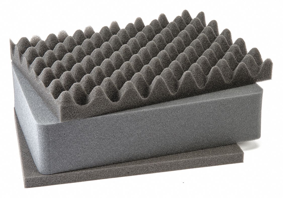 PELICAN Replacement Foam Set For 1450, Convoluted Foam, Sheet Thickness ...