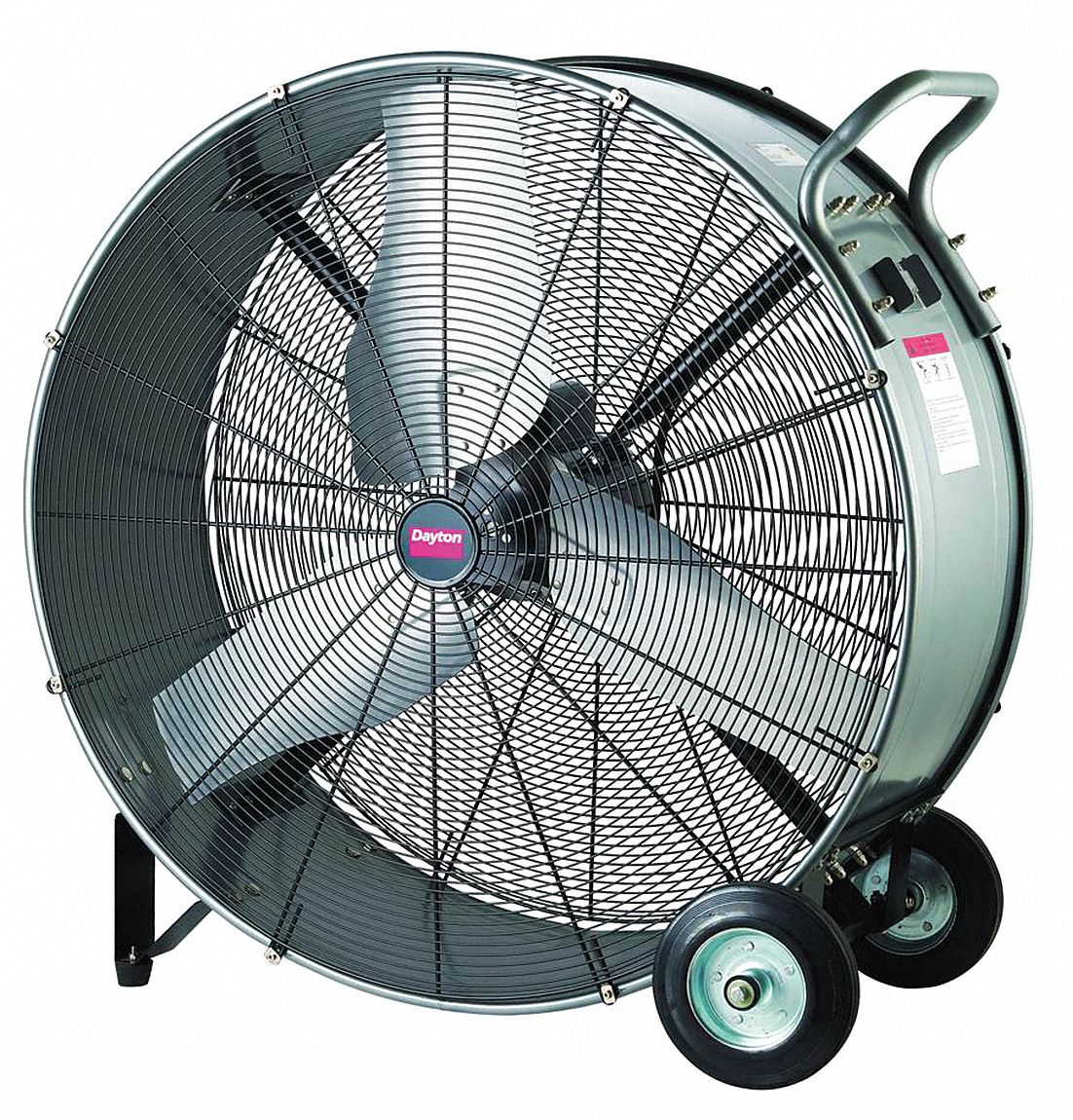 DAYTON 48", CorrosionResistant Industrial Fan, Mobile, Floor, 120VAC