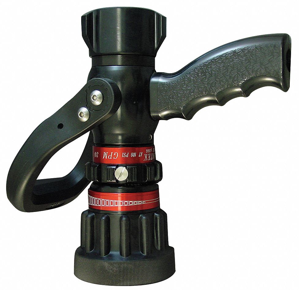 MOON AMERICAN Fire Hose Nozzle 1 In Inlet Size NH Thread Type 13 To 