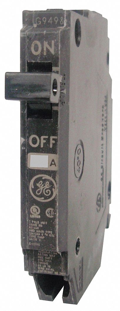 GE Miniature Circuit Breaker, Amps 20 A, Circuit Breaker Type Standard