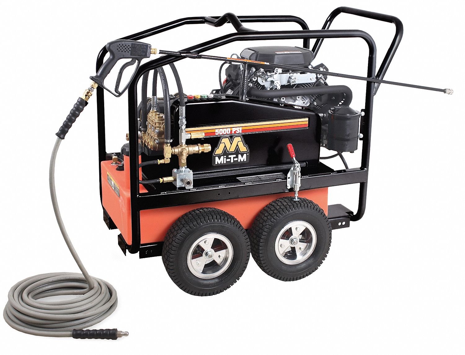 MITM Industrial Duty (3300 psi and Greater) Gas Cart Pressure Washer, Cold Water Type, 4.0 gpm