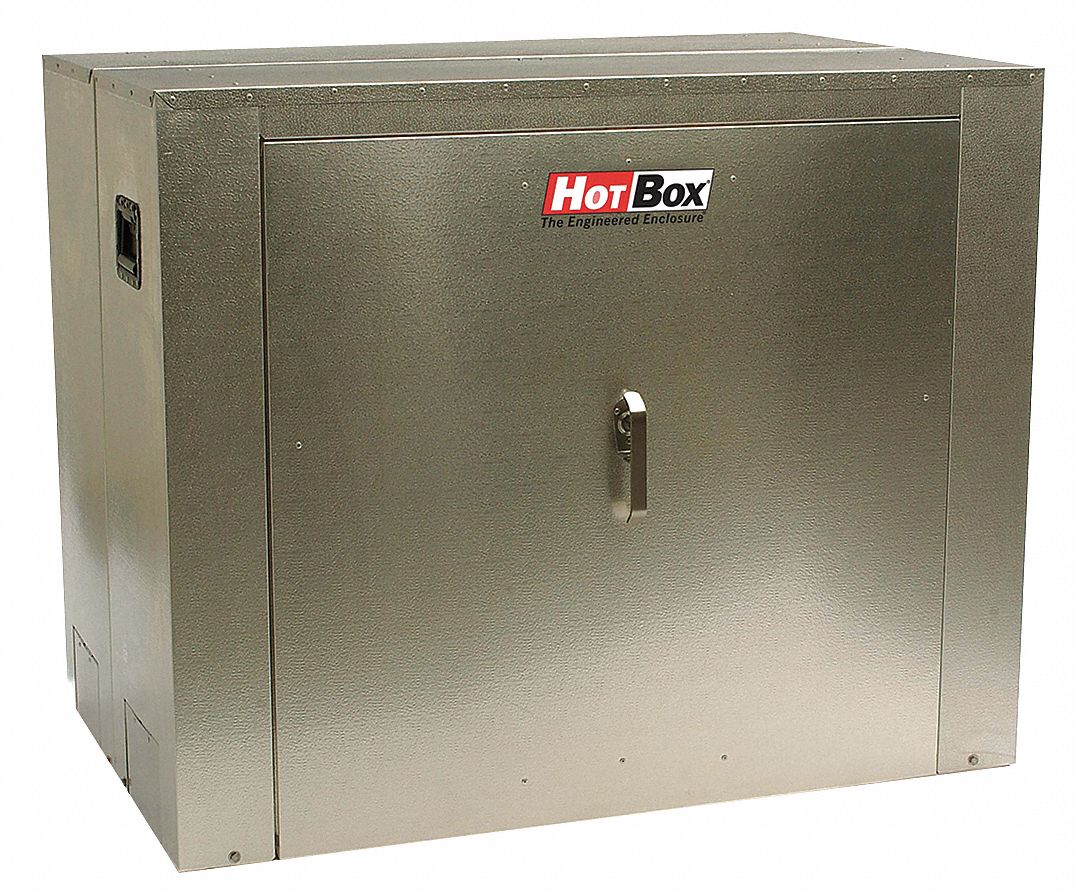 HOT BOX 90" X 32" X 50-1/2" Aluminum Valve Enclosure, Heated - 6CHK5 ...