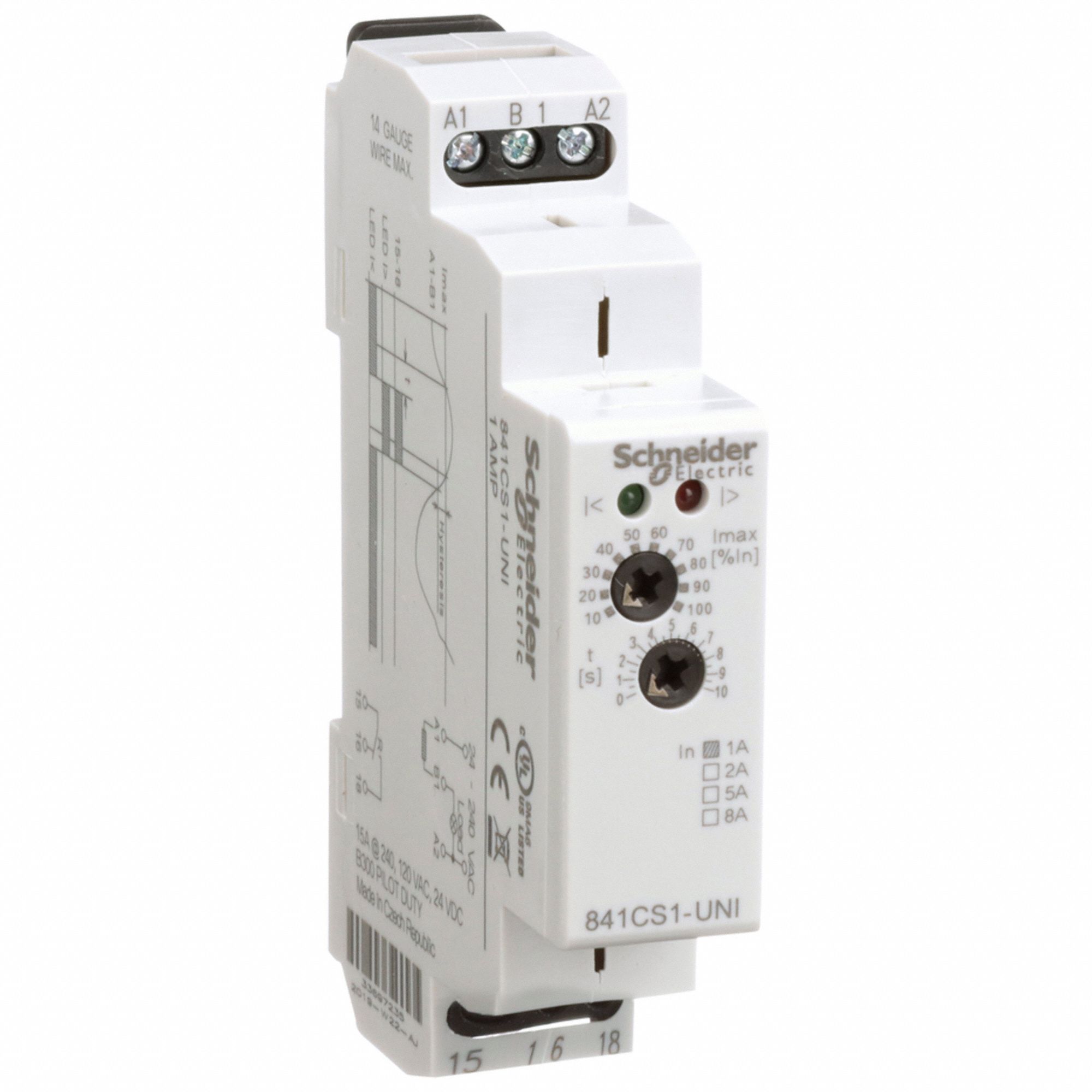 SCHNEIDER DIN Rail Mounted 15 A Current Rating Adjustable Current