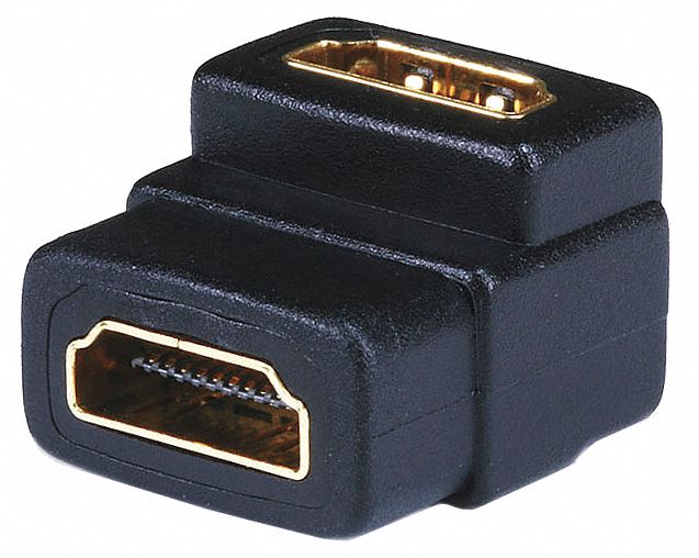 MONOPRICE HDMI Adapter, HDMI, HDMI Female, HDMI Female, Black, Number of Ports 2 6CZE02782