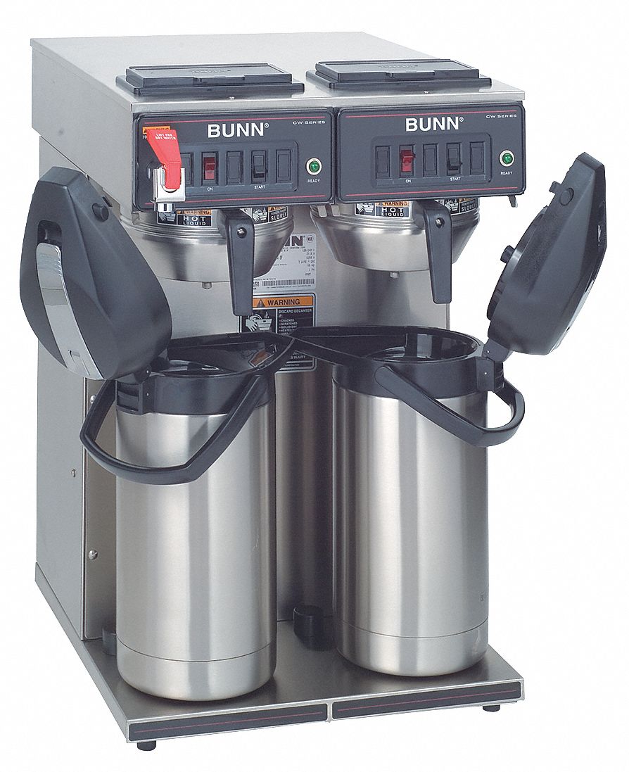 BUNN Dual Airpot Coffee Brewer,15 gal/hr 6DHA6CWTF Twin APS Grainger