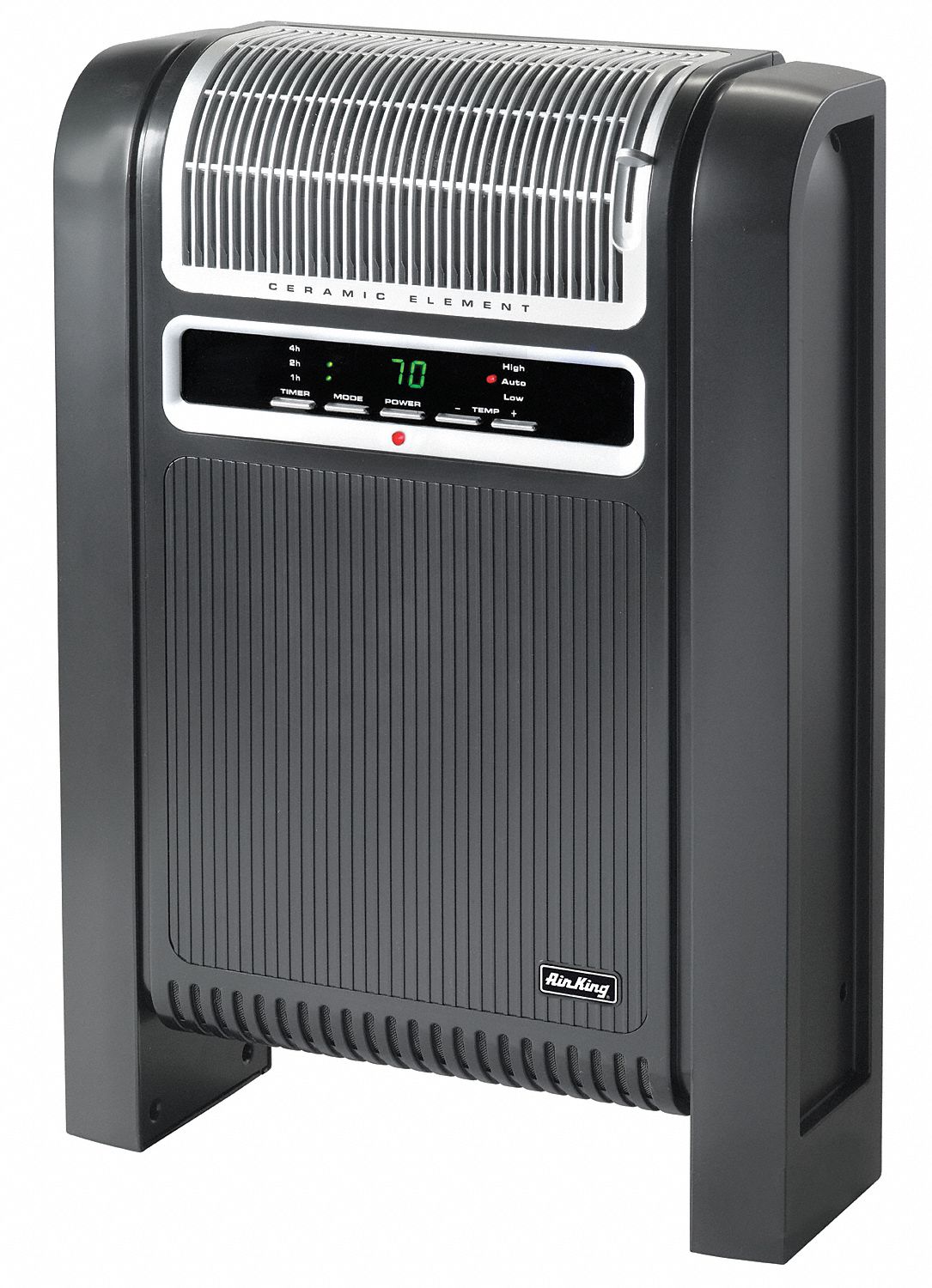 AIR KING Portable Electric Heater, Fan Forced, 120VAC, 5118 BTU, Black