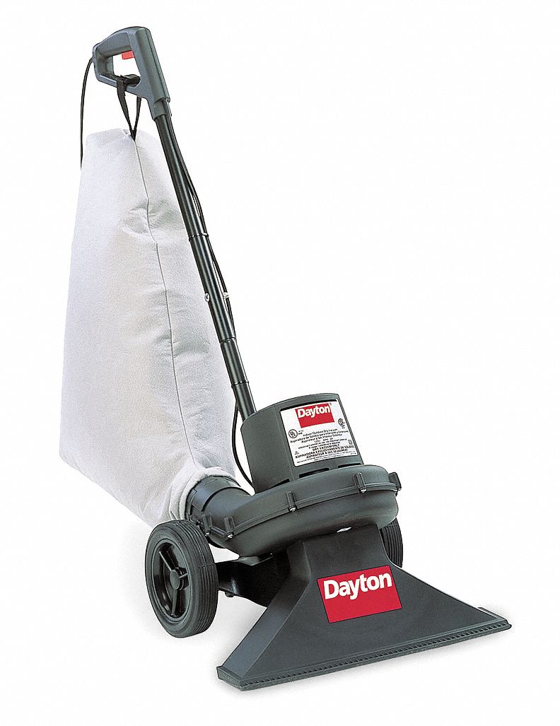 DAYTON Upright Vacuum, Reusable Bag, 19" Cleaning Path Width, 200 cfm