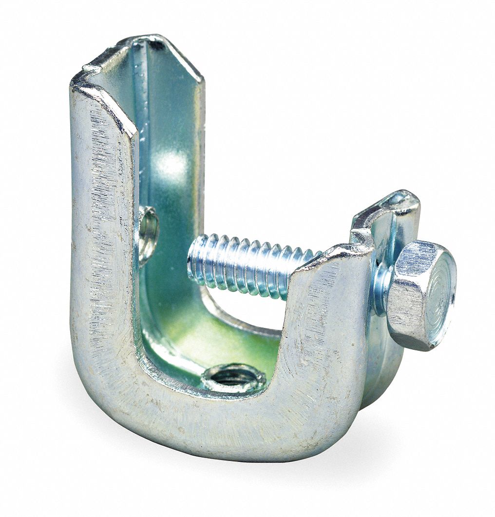 GRAINGER APPROVED Beam Clamp, 1 in, Steel, Electroplated, Pk50 6H375