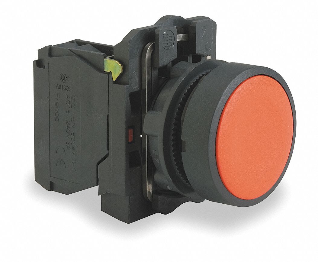 SCHNEIDER ELECTRIC NonIlluminated Push Button, Type of Operator Flush