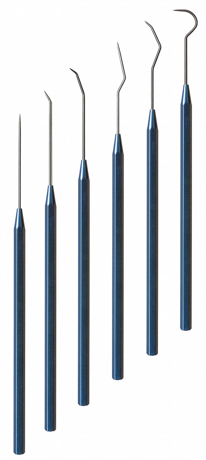 MOODY TOOL Precision Probe Set, 1, 17, 23, 6, Double Bend Long and