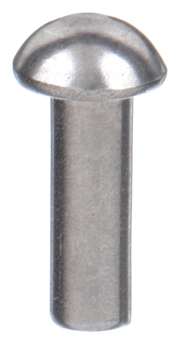 GRAINGER APPROVED 0.375 in Aluminum Solid Rivet with Round Rivet Head