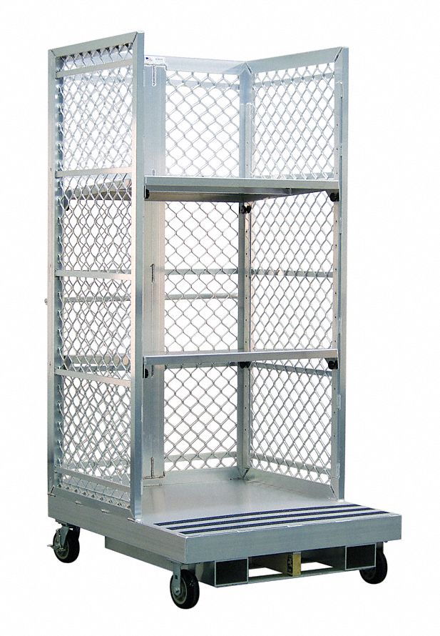 NEW AGE Forklift Order Picking Cart, Al, 12 In H 6LGF699418C Grainger
