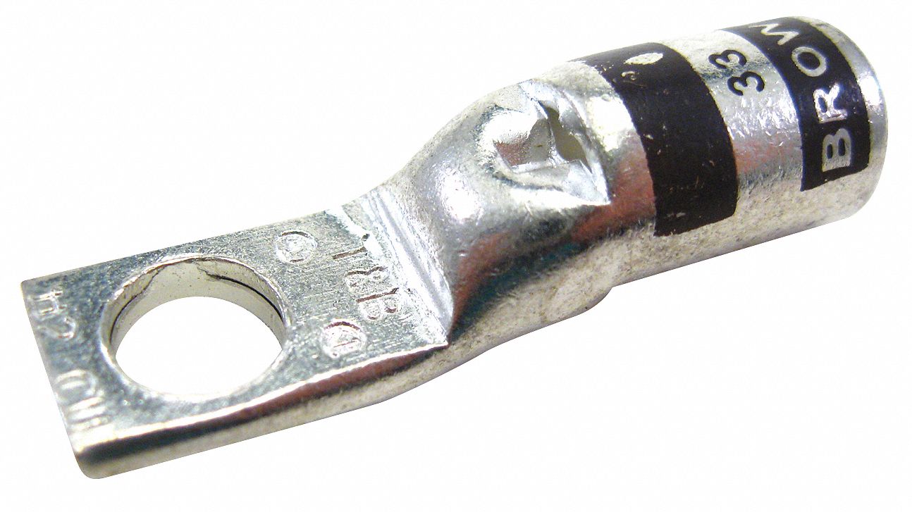 THOMAS & BETTS OneHole Lug Compression Connector, Straight Barrel