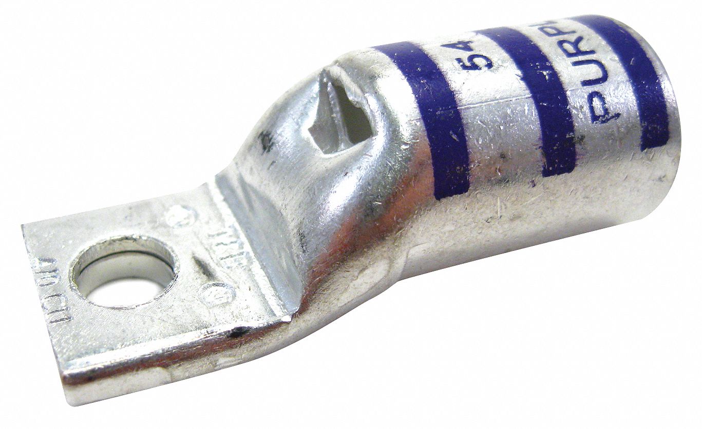 THOMAS & BETTS OneHole Lug Compression Connector, Straight Barrel