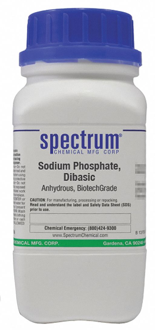 SPECTRUM Sodium Phosphate, Dibasic, Anhydrous, Biotech Grade ...