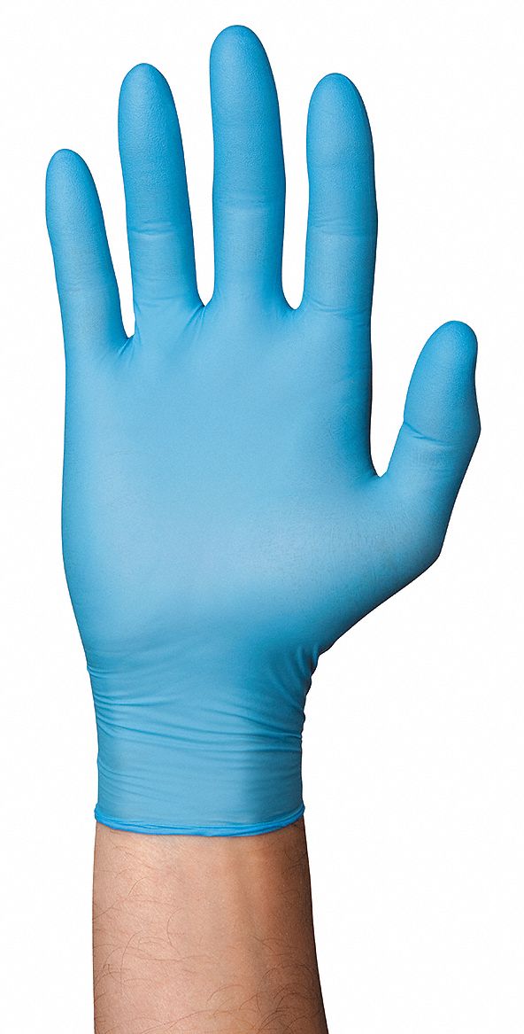 Disposable Gloves,Nitrile,L,Blue,PK150