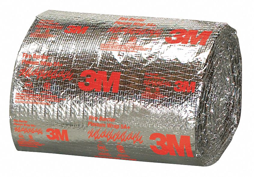 3M Firestop Plenum Wrap, 1/2 in Height, 24 in Width, 50 ft Length