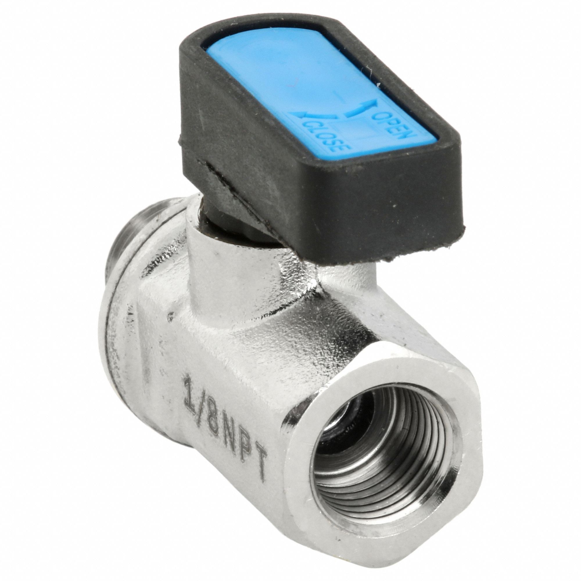 In Nickel Plated Brass Manual Two Way Ball Valve Mn G Mvfp