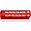 Pipe Marker,Fire Protection Water,Red