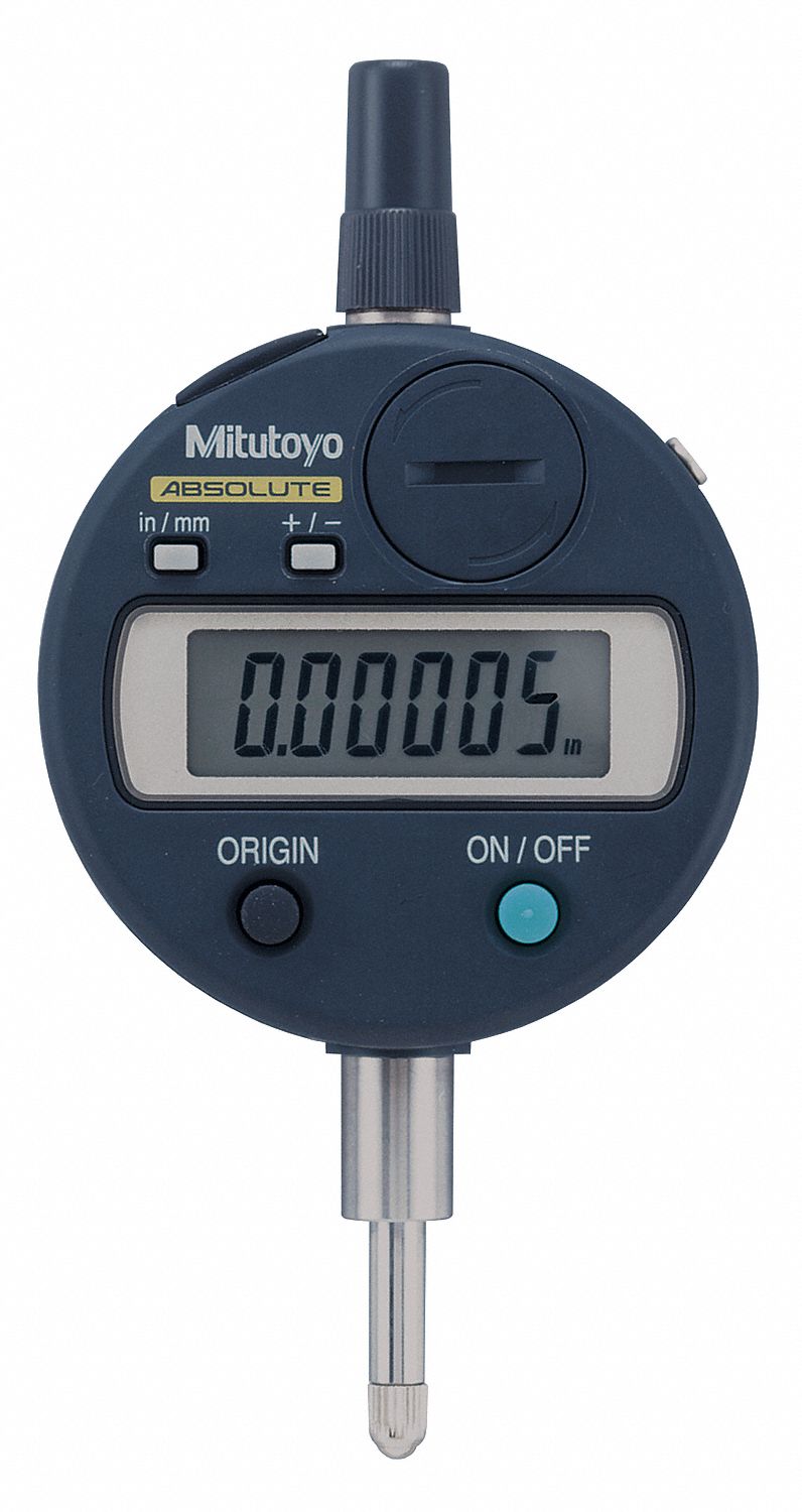 MITUTOYO Electronic Digital Indicator, 0.500"/12.7mm Range, 0.00005"/0