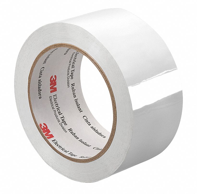 Electrical Tape,1/4 x 72 yd,1 mil,White