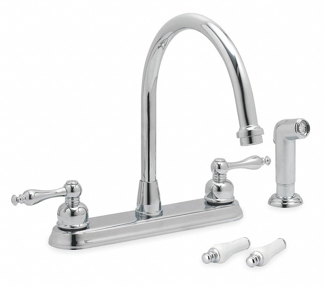 TRIDENT Gooseneck Kitchen Faucet, Gooseneck, Kitchen Sink Faucet, Lever
