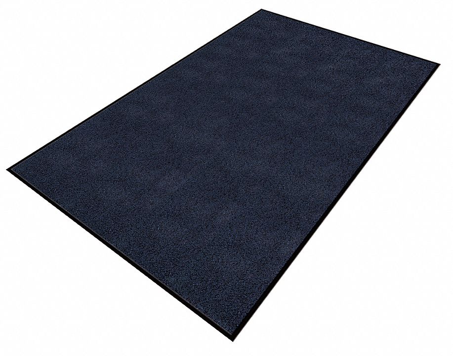 Carpeted Entrance Mat,Blue,2 x 3 ft.
