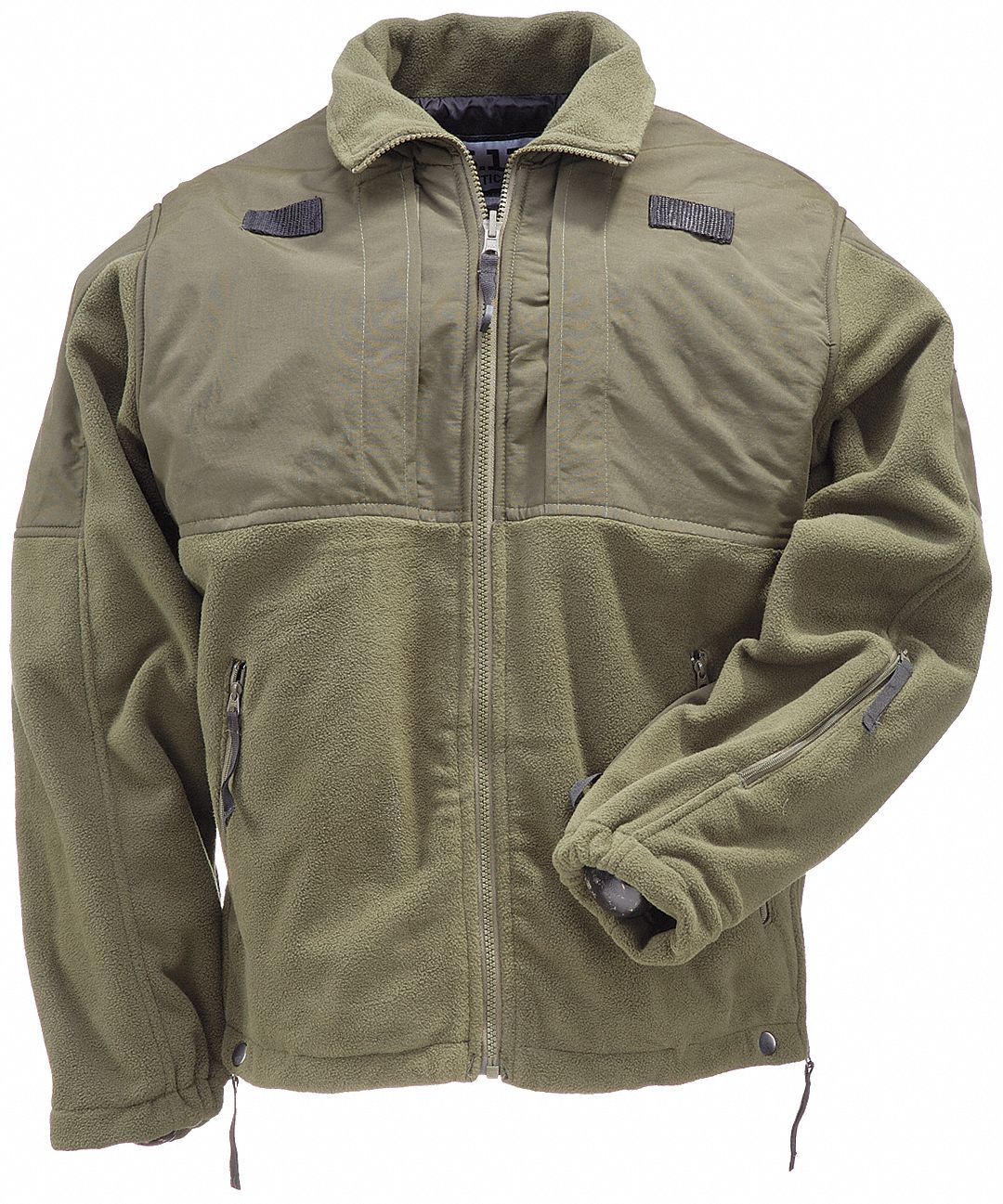 5.11 TACTICAL Tactical Fleece Jacket, Size 4XL, Color: Sheriff Green   Police and EMT Jackets and Parkas   6UWC7|48038