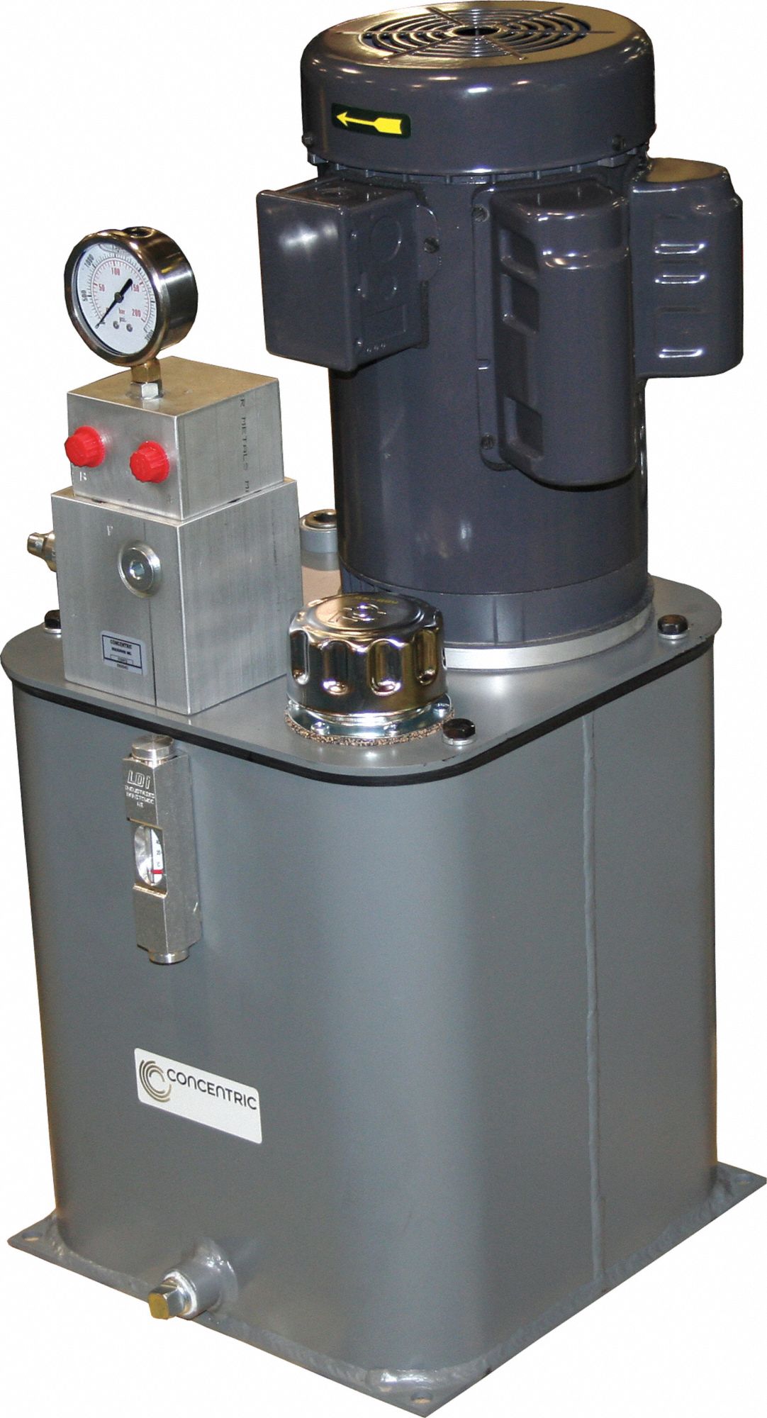 CONCENTRIC Hydraulic Power Unit, 2 HP, 115/230V AC, 2000 psi Max