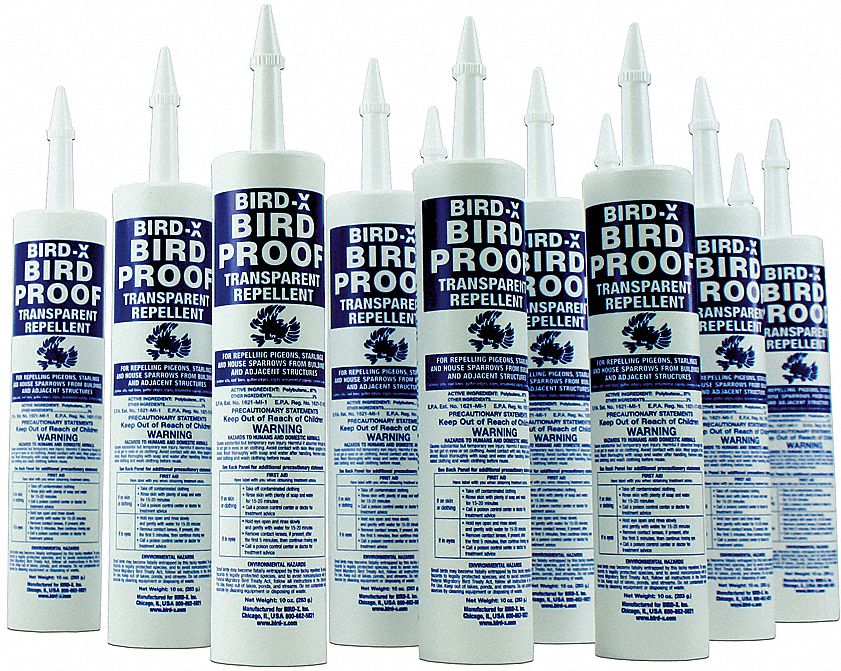 BIRDX Bird Repellent,10.5 oz. Weight,PK12 6WB53BPCART Grainger
