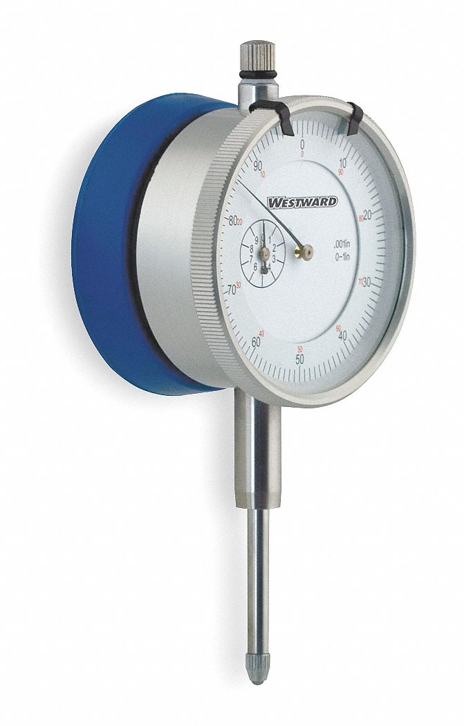 WESTWARD Dial Test Indicator, White, 1.000" Range, 0100 Dial Reading