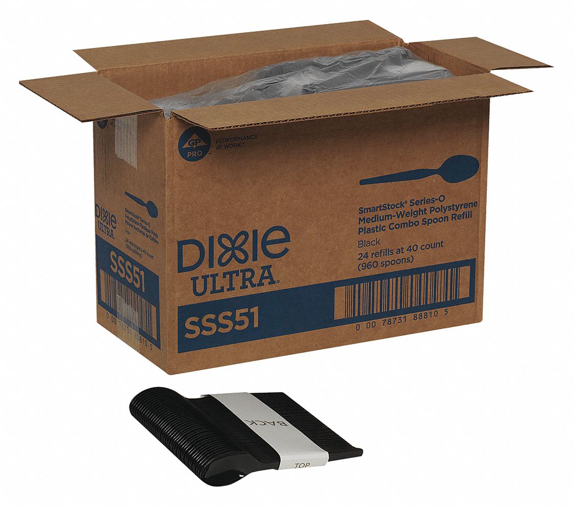 DIXIE Disposable Dispenser Cutlery, PK 960 6ZCR1SSS51 Grainger