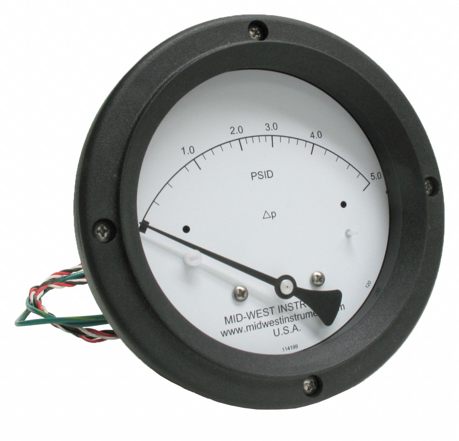 Midwest Instrument To Psid Back Differential Pressure Gauge