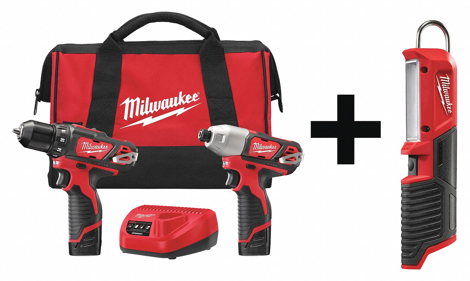 Milwaukee Cordless Combo Kit 120 V 3 Tools 2 Batt 7dy882494 22