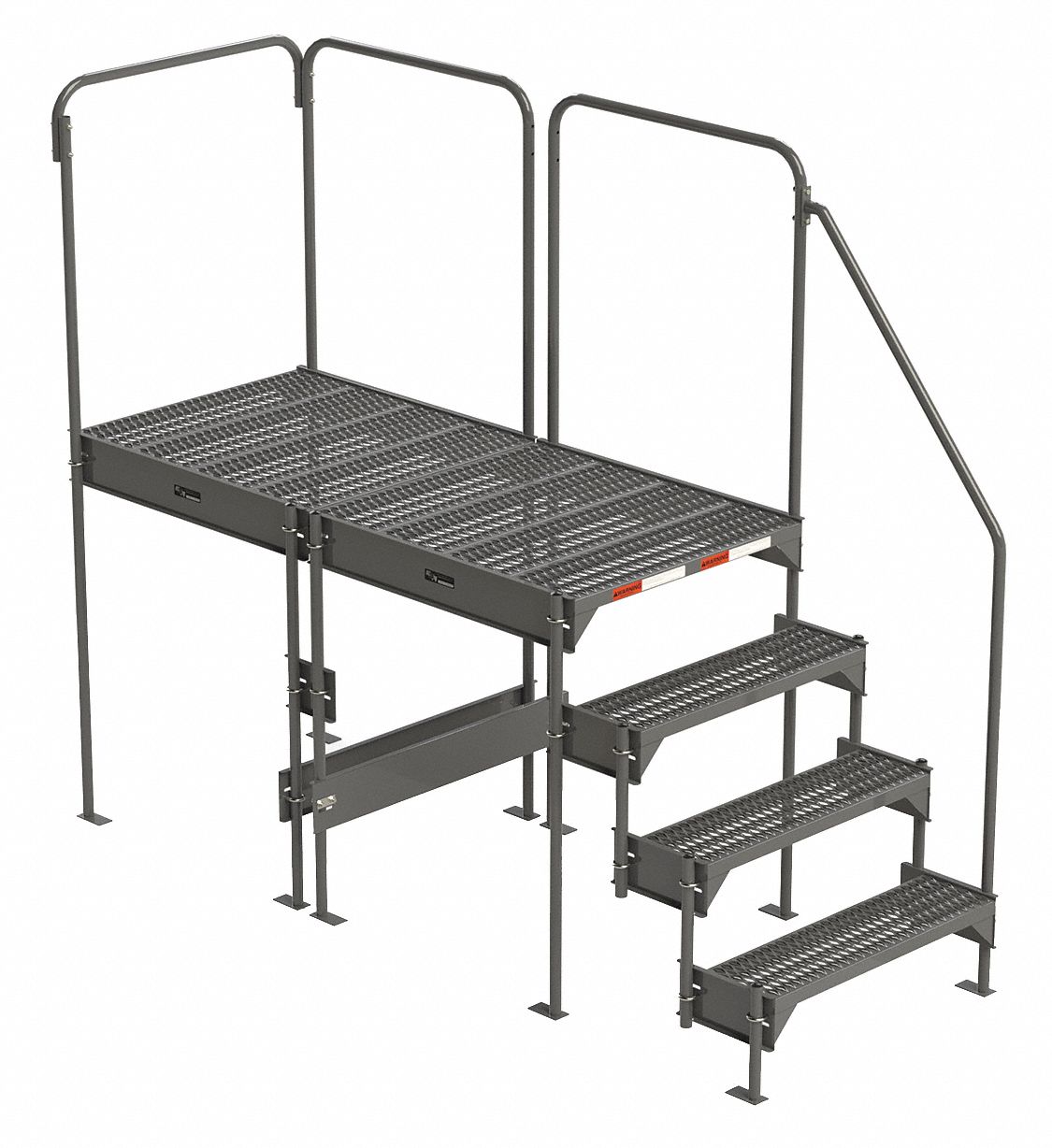 GRAINGER APPROVED Work Platform, Steel, Single Access Platform Style ...